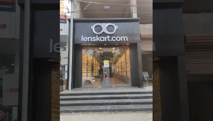 Lenskart retail store showcasing eyewear products before IPO launch